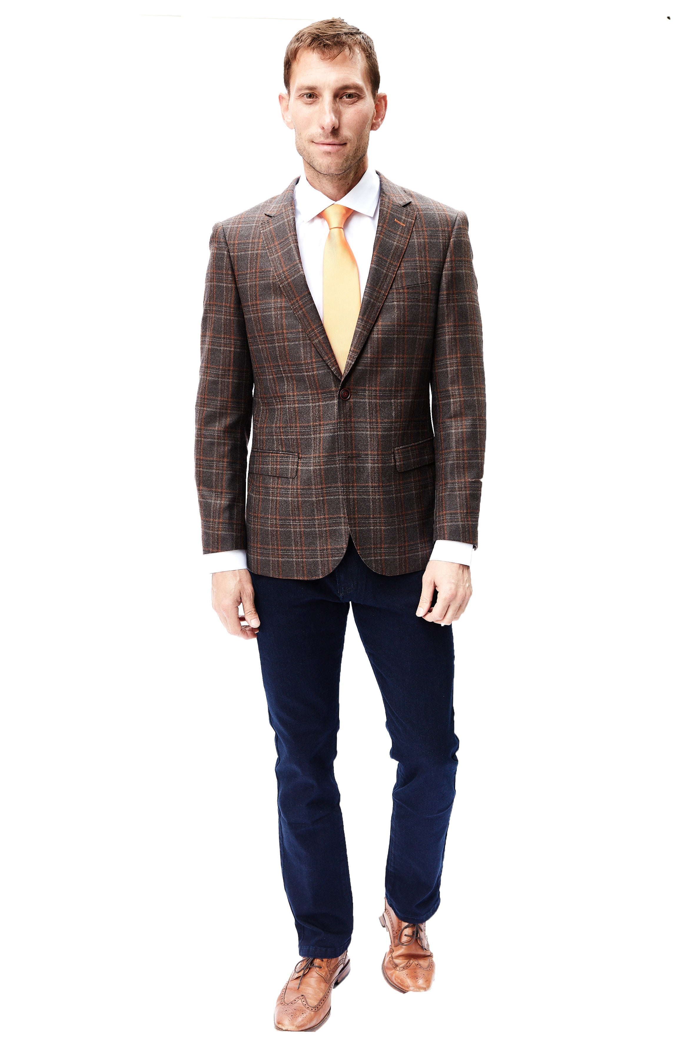 Brown Check Sport Jacket