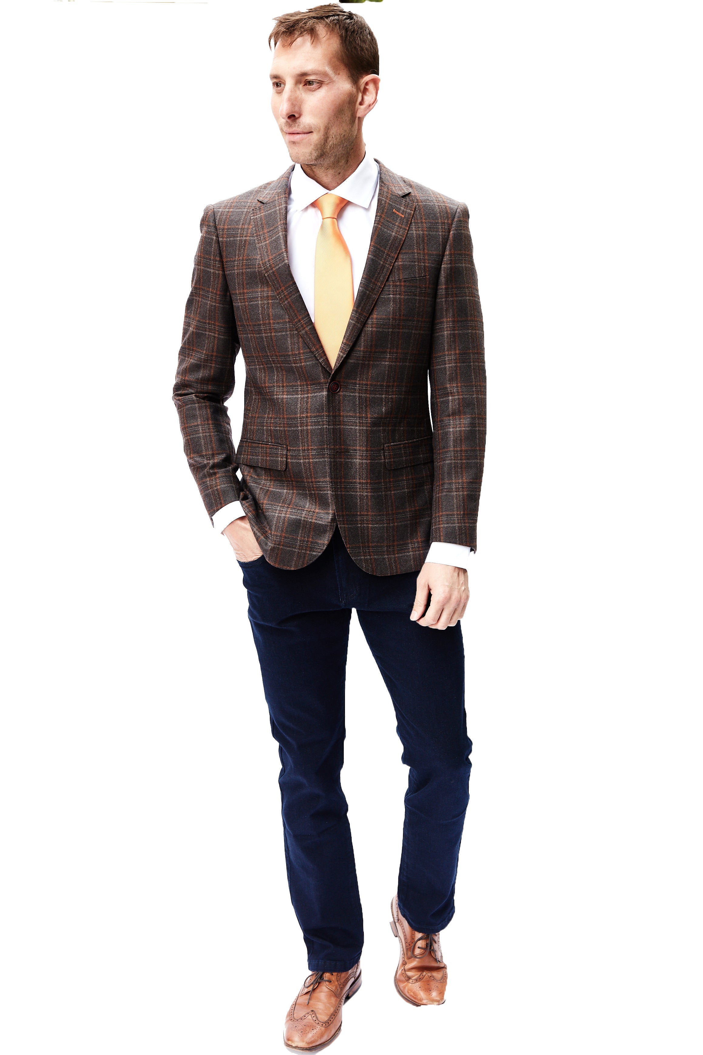 Brown Check Sport Jacket