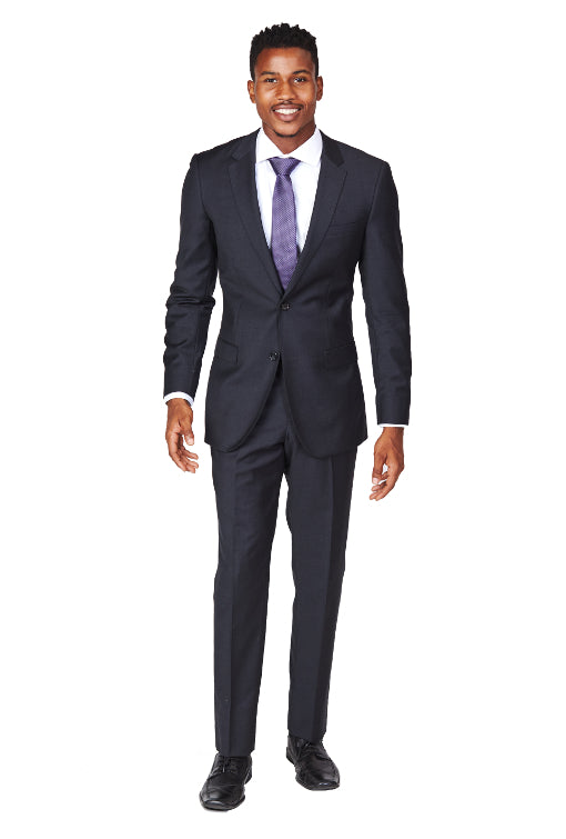 Charcoal Grey Super 150's Wool Suit-The Suit Spot