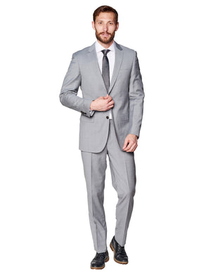 Light Grey Super 150's Wool Suit-The Suit Spot