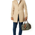 Luxury Bone/ Biege Wool Overcoat