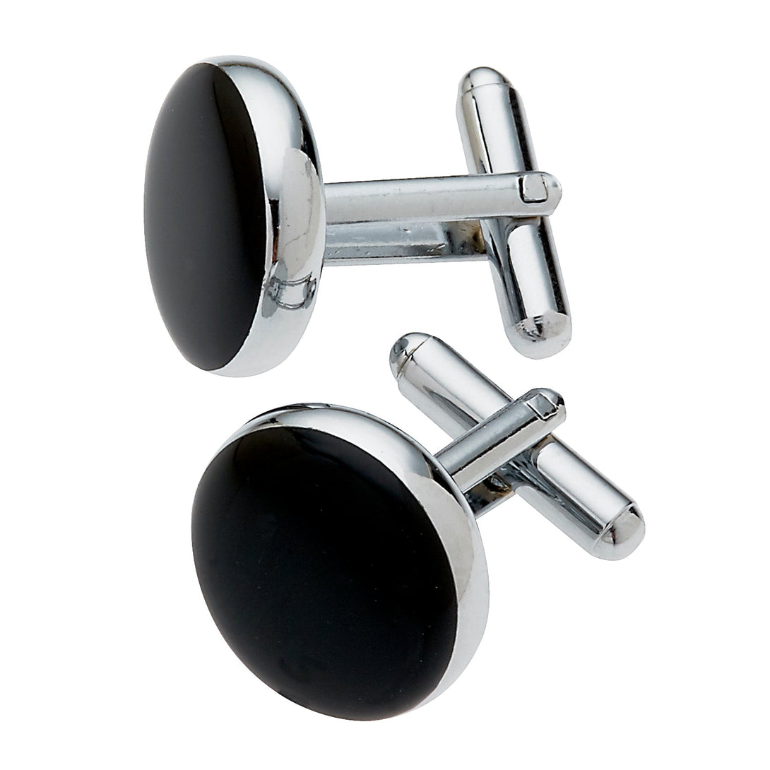 Black & Silver Cufflinks-The Suit Spot-Wedding Suits-Wedding Tuxedos-Groomsmen Suits-Groomsmen Tuxedos-Slim Fit Suits-Slim Fit Tuxedos-Online wedding suits