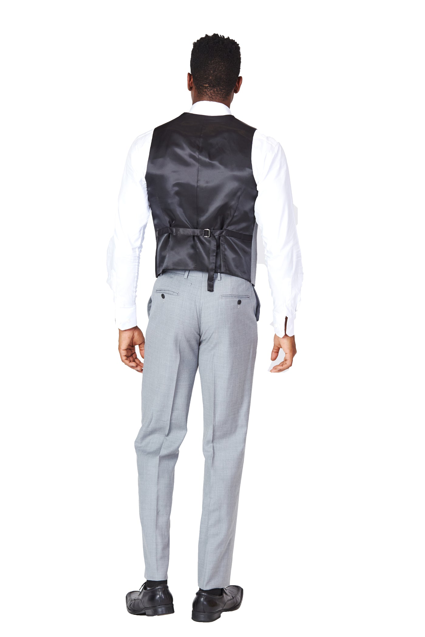 Light Grey 100% Wool Vest-The Suit Spot